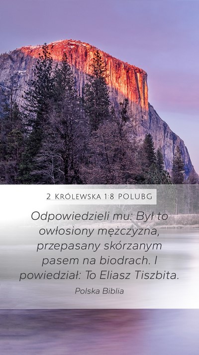 2 Królewska 1:8 POLUBG Bible Verse Image