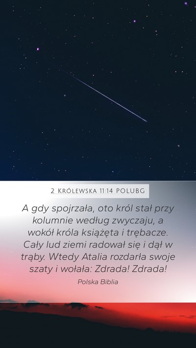 2 Królewska 11:14 POLUBG Bible Verse Image