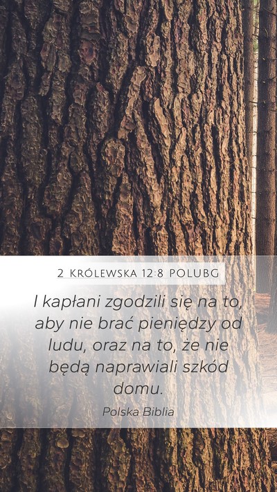 2 Królewska 12:8 POLUBG Bible Verse Image