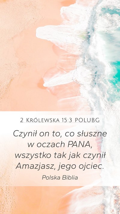 2 Królewska 15:3 POLUBG Bible Verse Image