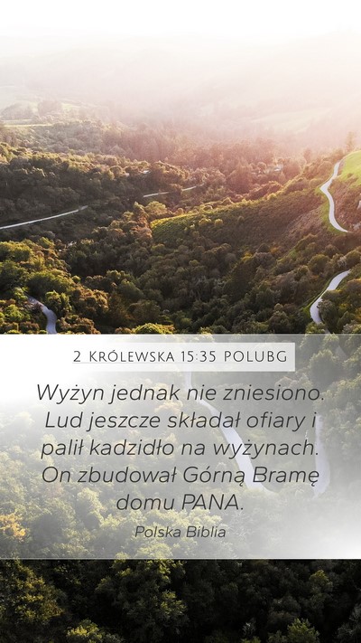 2 Królewska 15:35 POLUBG Bible Verse Image