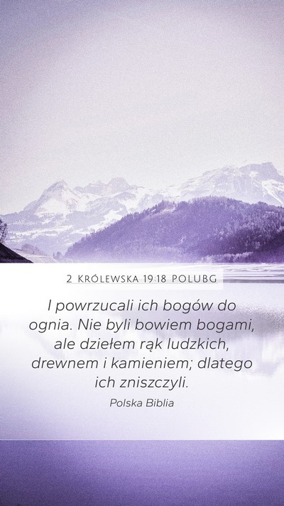 2 Królewska 19:18 POLUBG Bible Verse Image