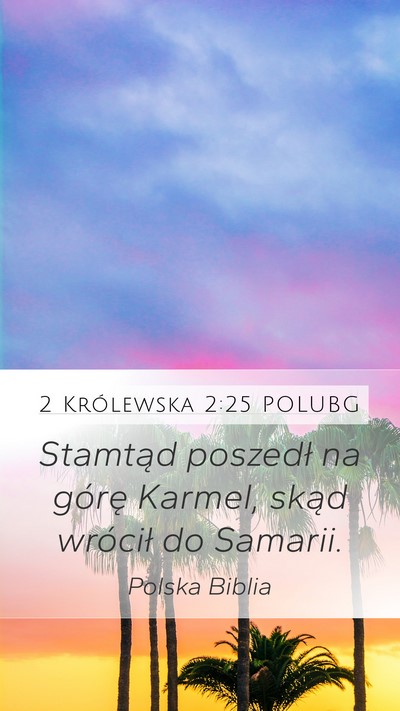 2 Królewska 2:25 POLUBG Bible Verse Image