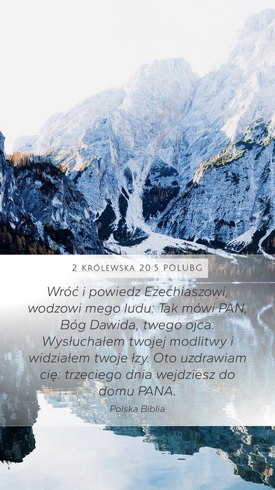 2 Królewska 20:5 POLUBG Bible Verse Image