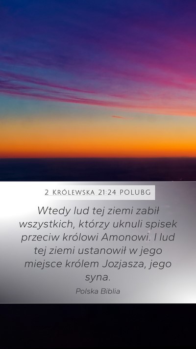2 Królewska 21:24 POLUBG Bible Verse Image