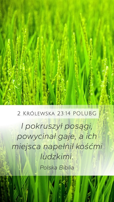2 Królewska 23:14 POLUBG Bible Verse Image