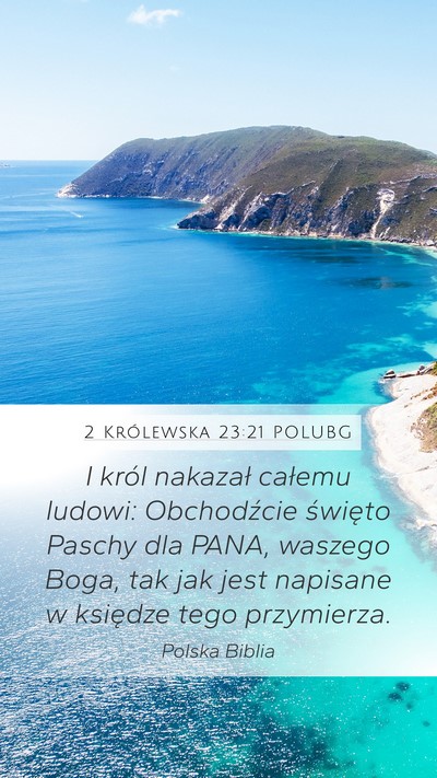 2 Królewska 23:21 POLUBG Bible Verse Image