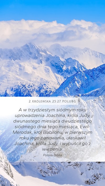 2 Królewska 25:27 POLUBG Bible Verse Image