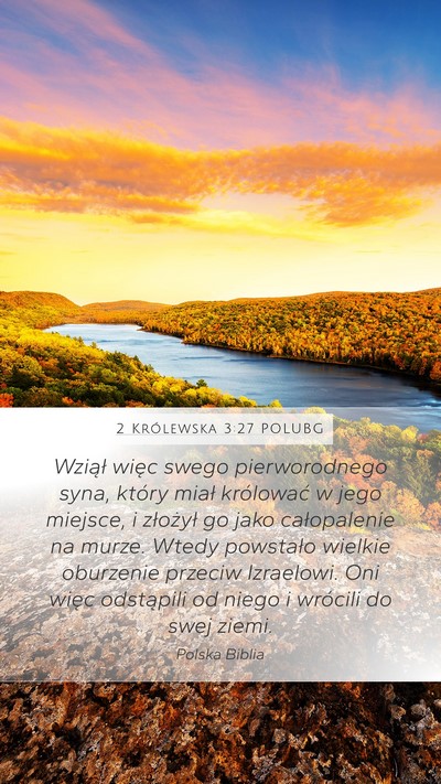2 Królewska 3:27 POLUBG Bible Verse Image