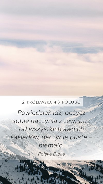 2 Królewska 4:3 POLUBG Bible Verse Image