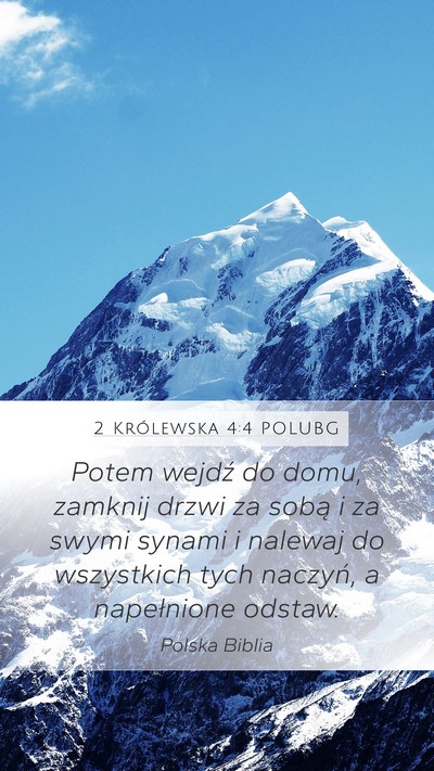 2 Królewska 4:4 POLUBG Bible Verse Image