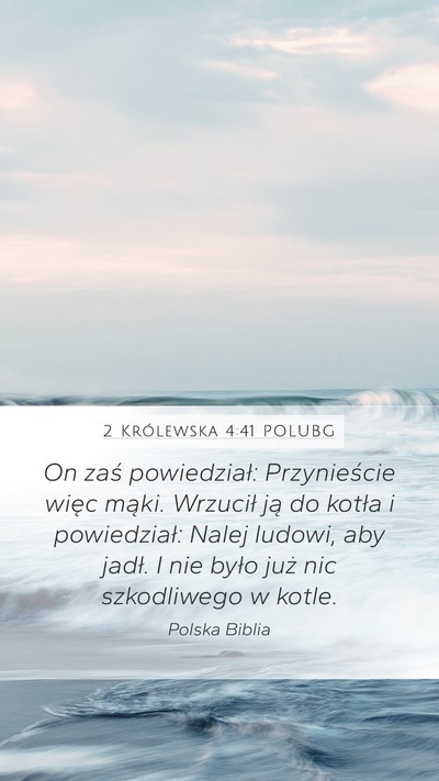 2 Królewska 4:41 POLUBG Bible Verse Image
