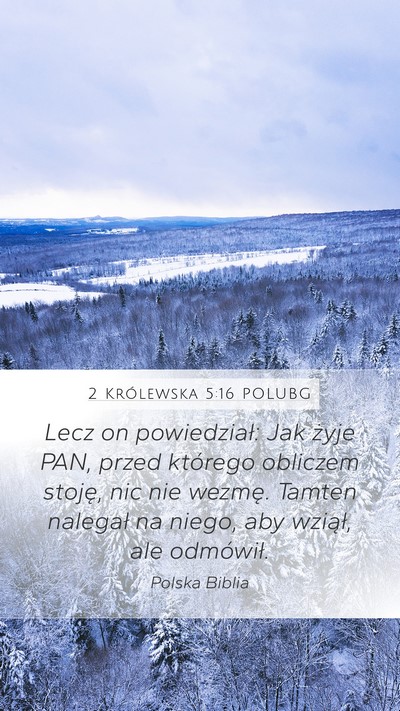 2 Królewska 5:16 POLUBG Bible Verse Image