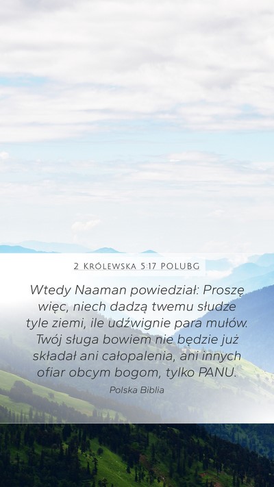 2 Królewska 5:17 POLUBG Bible Verse Image