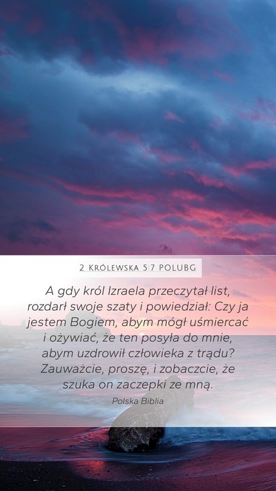 2 Królewska 5:7 POLUBG Bible Verse Image