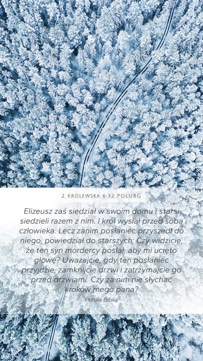 2 Królewska 6:32 POLUBG Bible Verse Image
