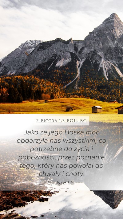 2 Piotra 1:3 POLUBG Bible Verse Image