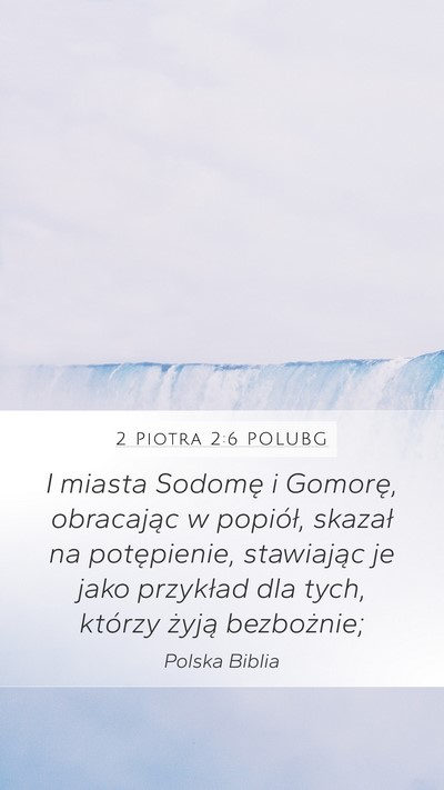 2 Piotra 2:6 POLUBG Bible Verse Image