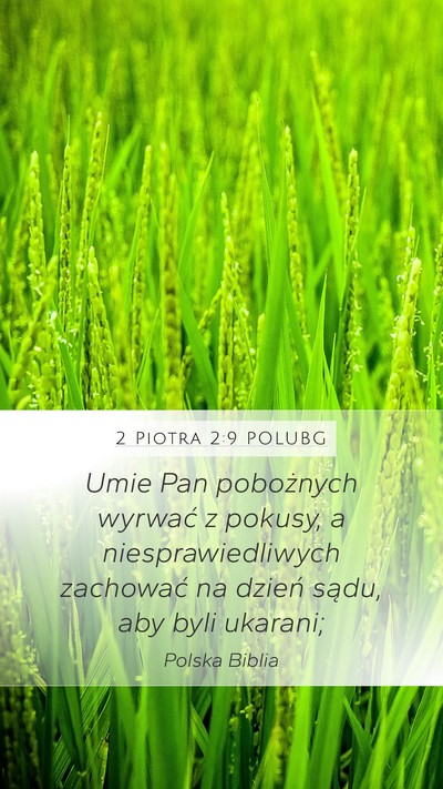 2 Piotra 2:9 POLUBG Bible Verse Image