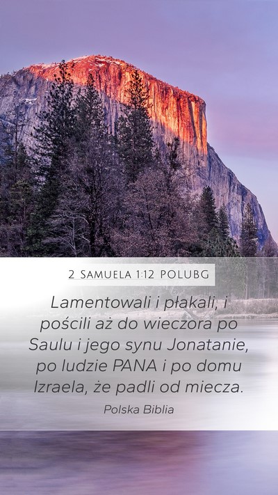 2 Samuela 1:12 POLUBG Bible Verse Image
