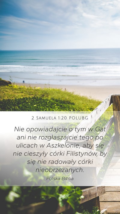 2 Samuela 1:20 POLUBG Bible Verse Image