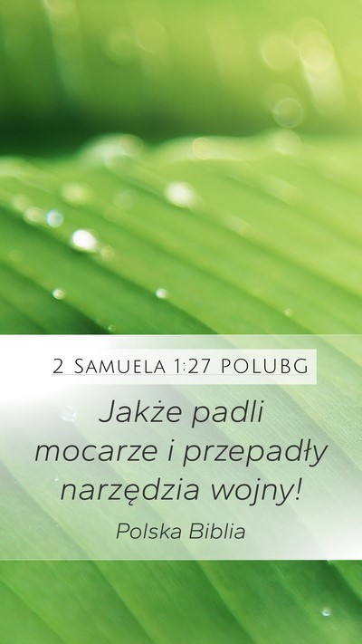 2 Samuela 1:27 POLUBG Bible Verse Image