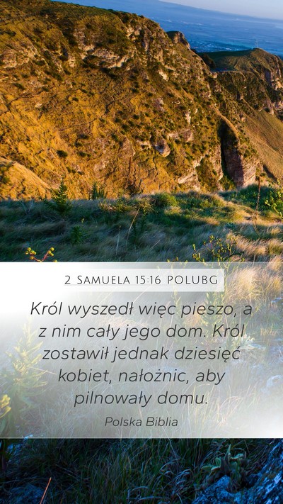 2 Samuela 15:16 POLUBG Bible Verse Image