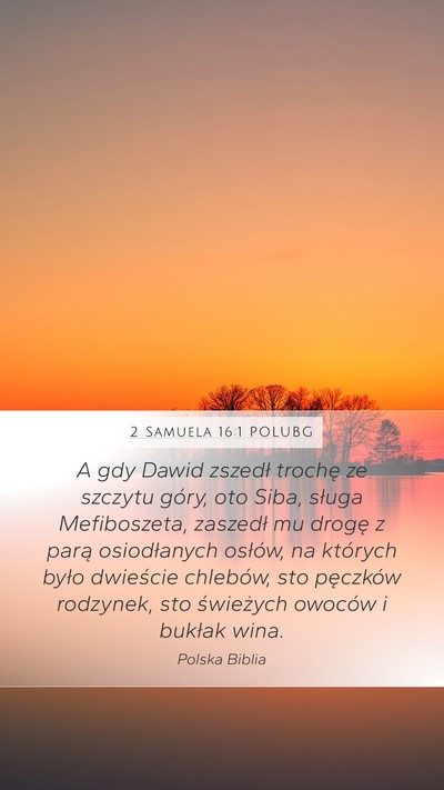 2 Samuela 16:1 POLUBG Bible Verse Image