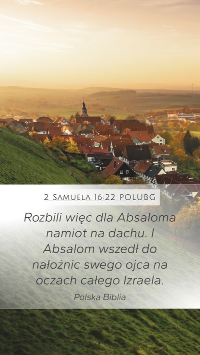 2 Samuela 16:22 POLUBG Bible Verse Image