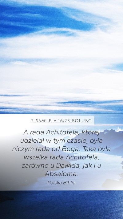 2 Samuela 16:23 POLUBG Bible Verse Image