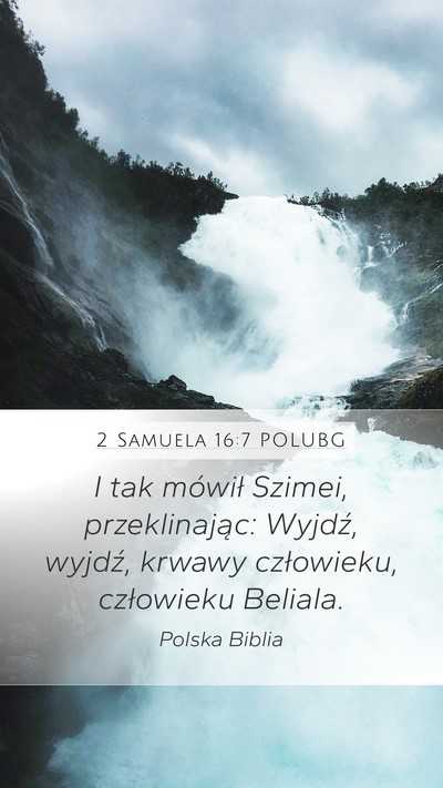 2 Samuela 16:7 POLUBG Bible Verse Image