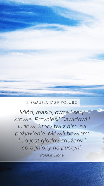 2 Samuela 17:29 POLUBG Bible Verse Image