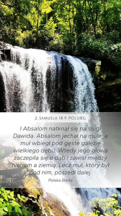 2 Samuela 18:9 POLUBG Bible Verse Image