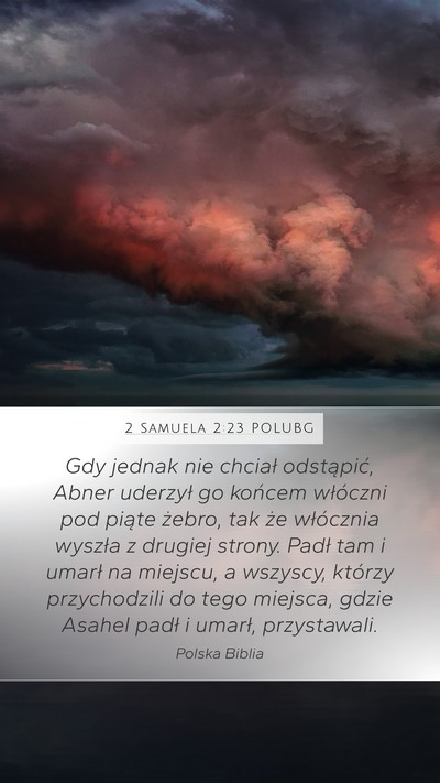 2 Samuela 2:23 POLUBG Bible Verse Image