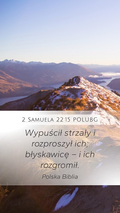 2 Samuela 22:15 POLUBG Bible Verse Image