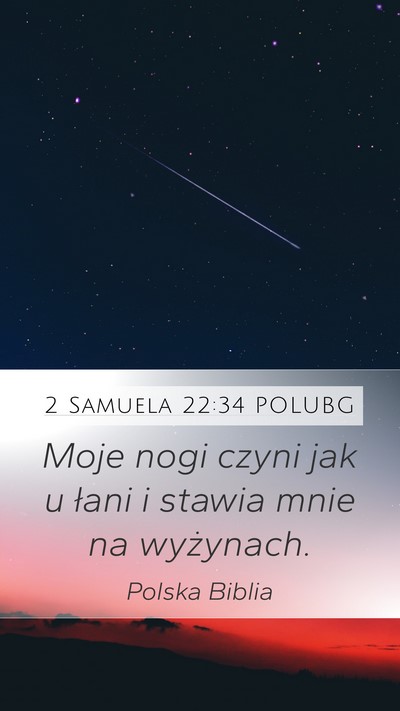2 Samuela 22:34 POLUBG Bible Verse Image