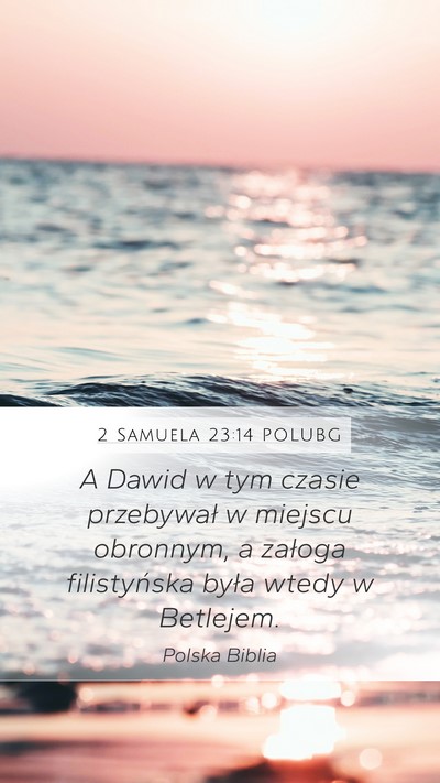 2 Samuela 23:14 POLUBG Bible Verse Image