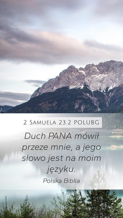 2 Samuela 23:2 POLUBG Bible Verse Image
