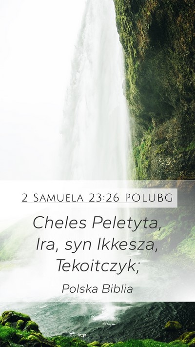 2 Samuela 23:26 POLUBG Bible Verse Image