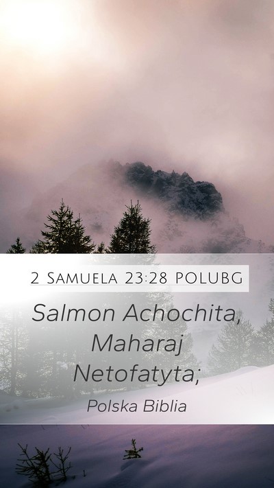 2 Samuela 23:28 POLUBG Bible Verse Image