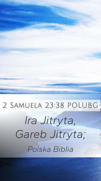 2 Samuela 23:38 POLUBG Bible Verse Image