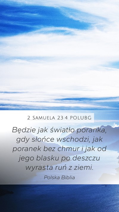 2 Samuela 23:4 POLUBG Bible Verse Image
