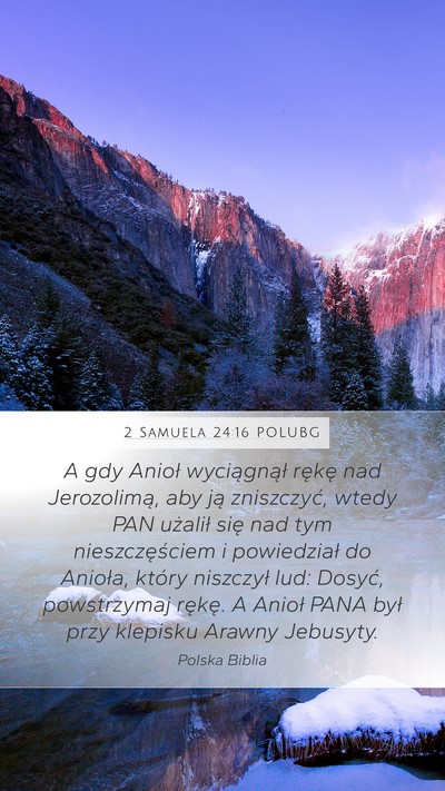 2 Samuela 24:16 POLUBG Bible Verse Image