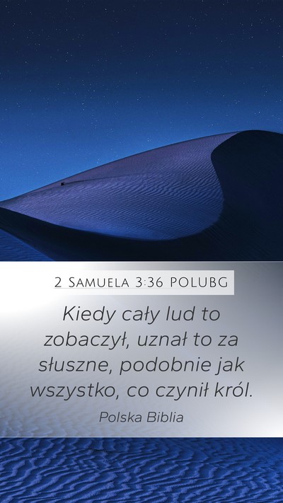 2 Samuela 3:36 POLUBG Bible Verse Image