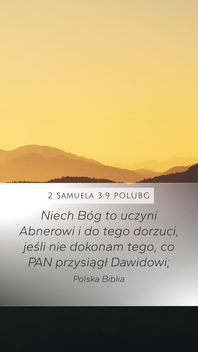 2 Samuela 3:9 POLUBG Bible Verse Image