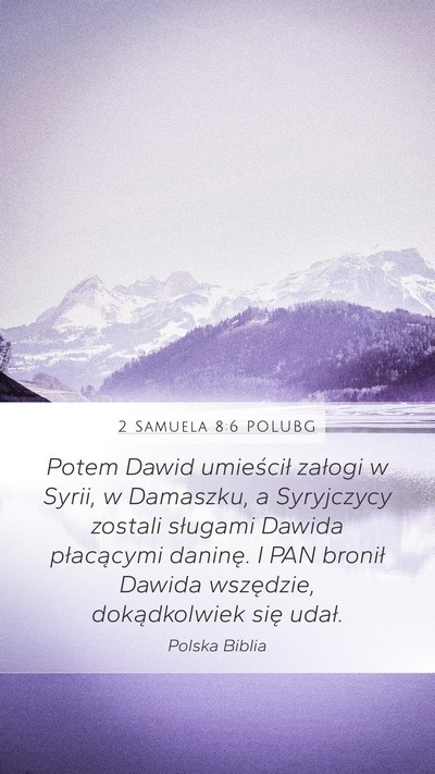 2 Samuela 8:6 POLUBG Bible Verse Image