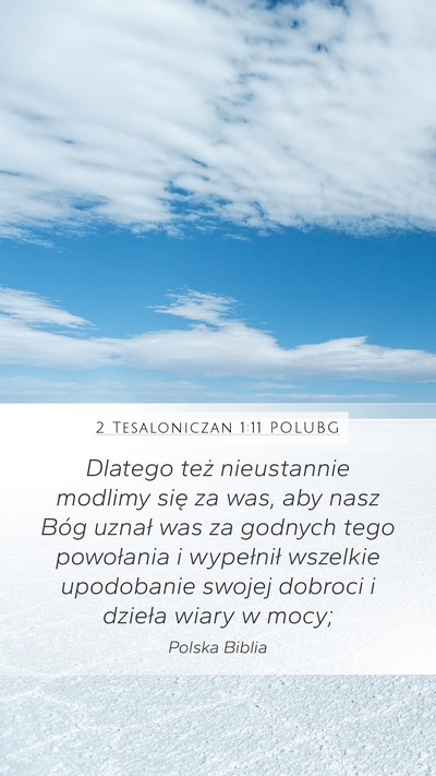 2 Tesaloniczan 1:11 POLUBG Bible Verse Image