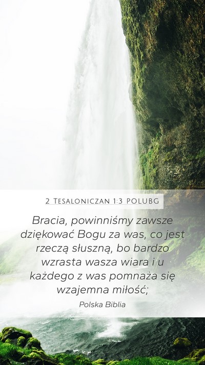 2 Tesaloniczan 1:3 POLUBG Bible Verse Image