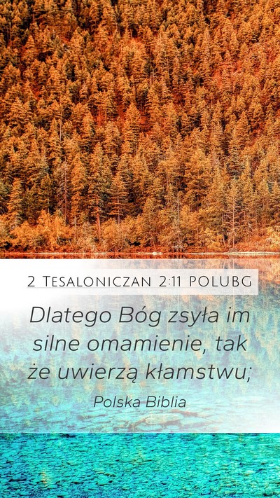 2 Tesaloniczan 2:11 POLUBG Bible Verse Image