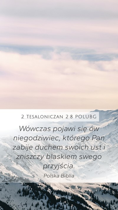 2 Tesaloniczan 2:8 POLUBG Bible Verse Image